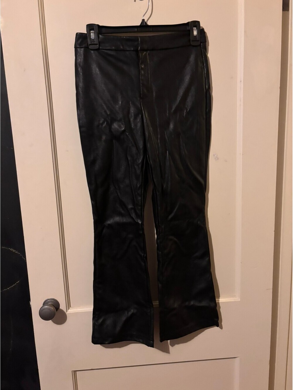Joe Fresh black faux leather pants 0